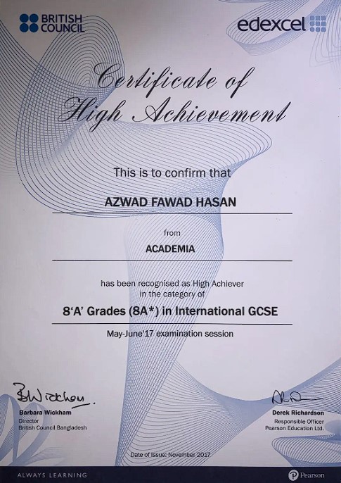 Certificate 2